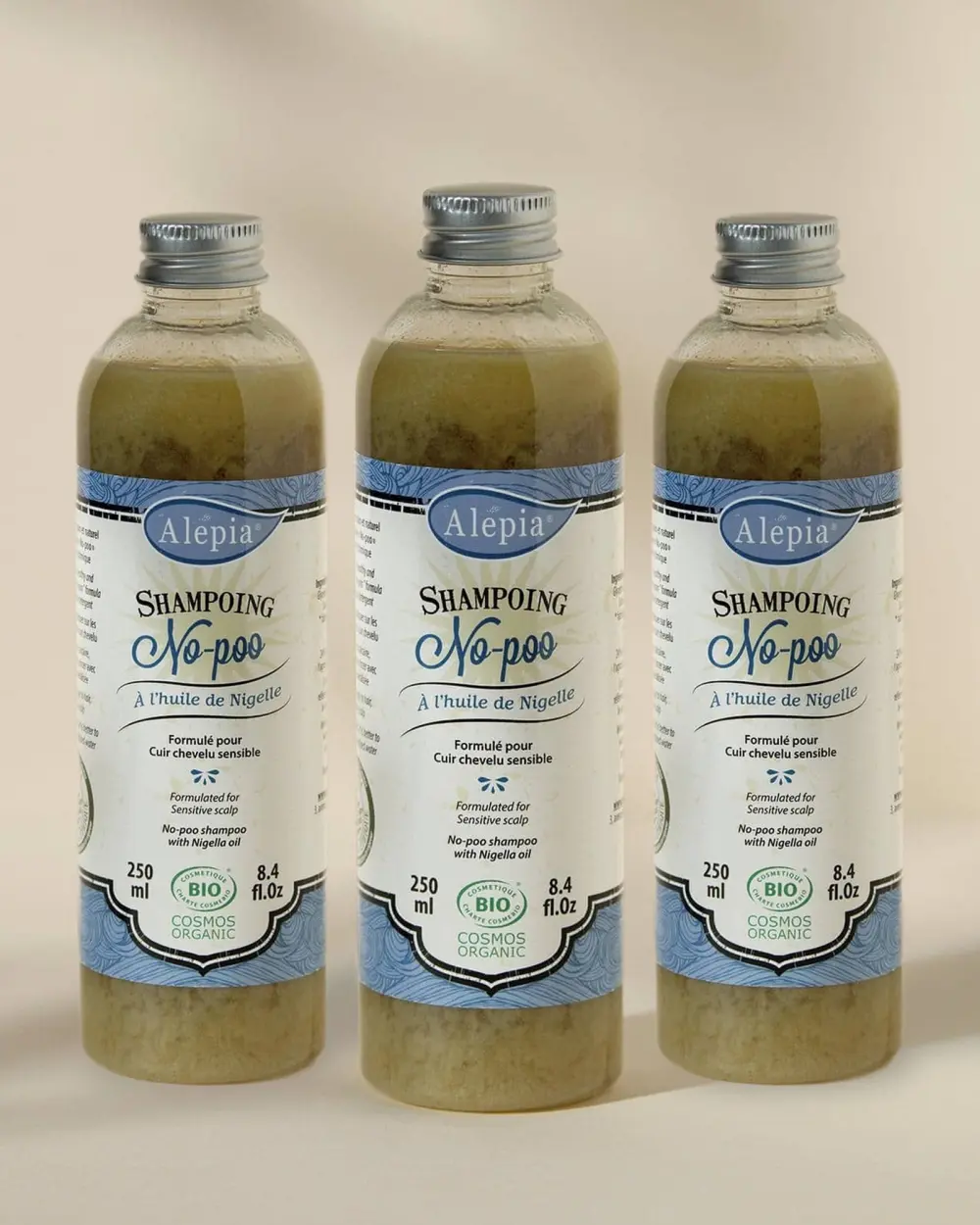 3x Shampoing no-poo à l'huile de Nigelle