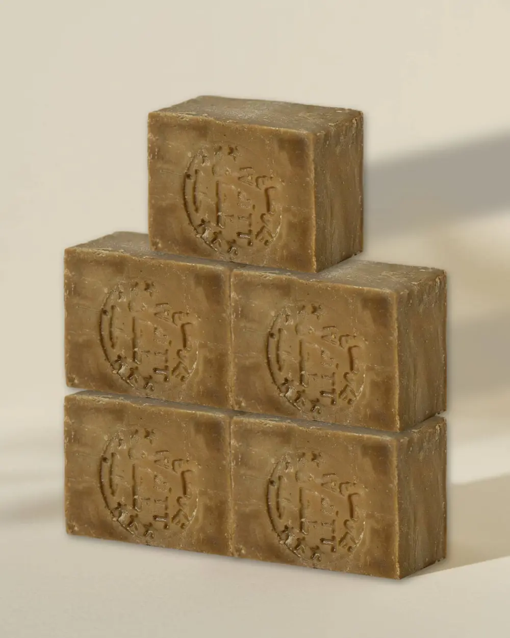 Lot de 5 : Savon d'Alep Authentique Tradition 1% Laurier - Vrac