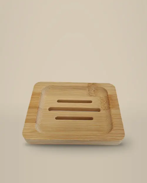 Porte-savon d'Alep en bois, à trois rainures d'égouttage