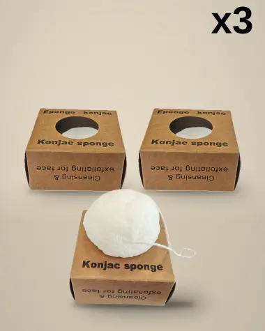 3x Eponge Konjac