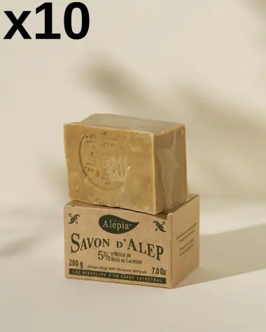 10x Aleppo-Seife Authentique 5% Lorbeer