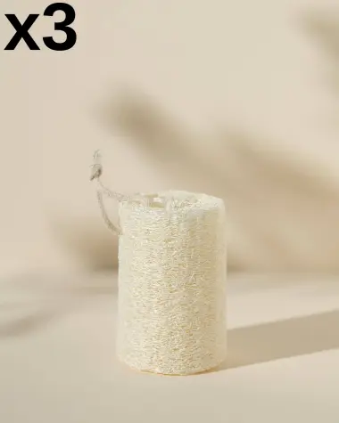 3x Ruwe Loofa