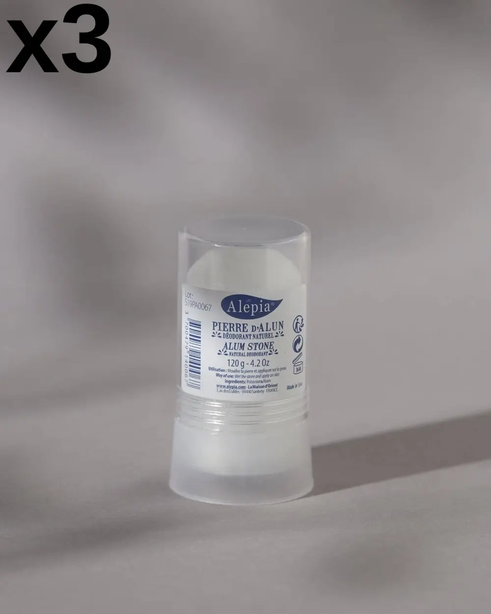 3x Alaunstein - Stick 120g