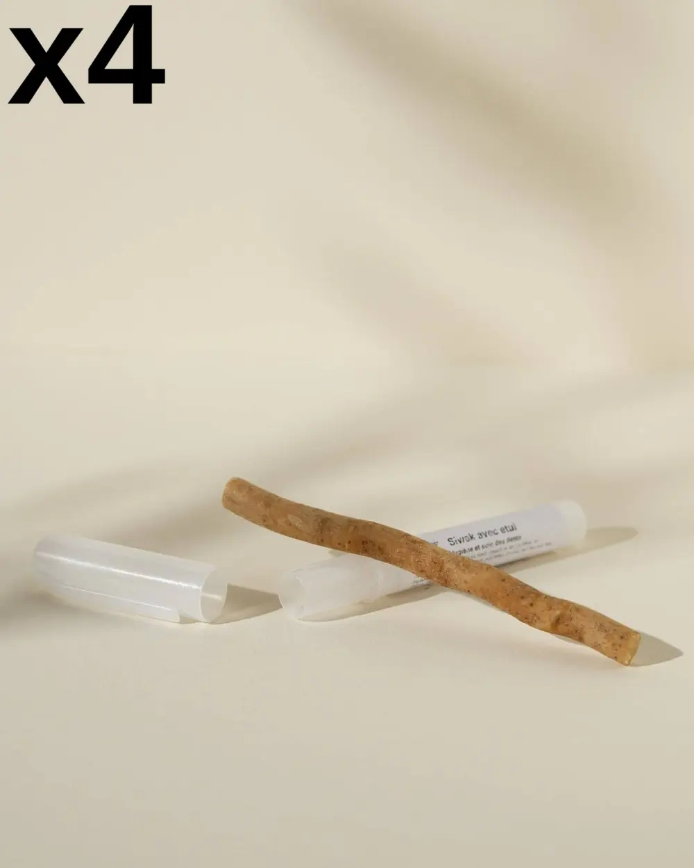4x Cepillo de dientes natural al Siwak