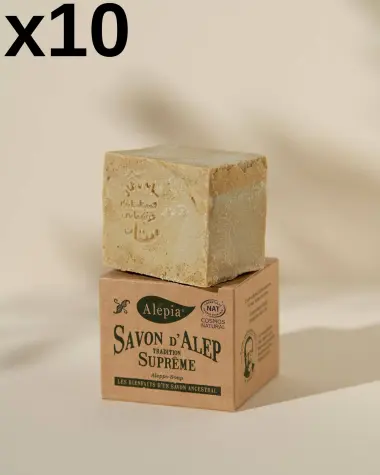 10x Jabón de Alepo Tradición Suprema (FR)