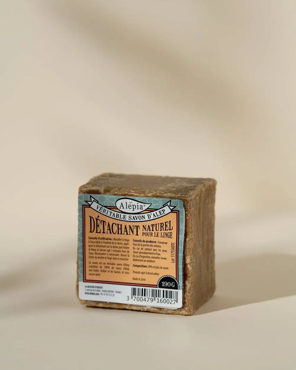 Sapone di Aleppo smacchiante