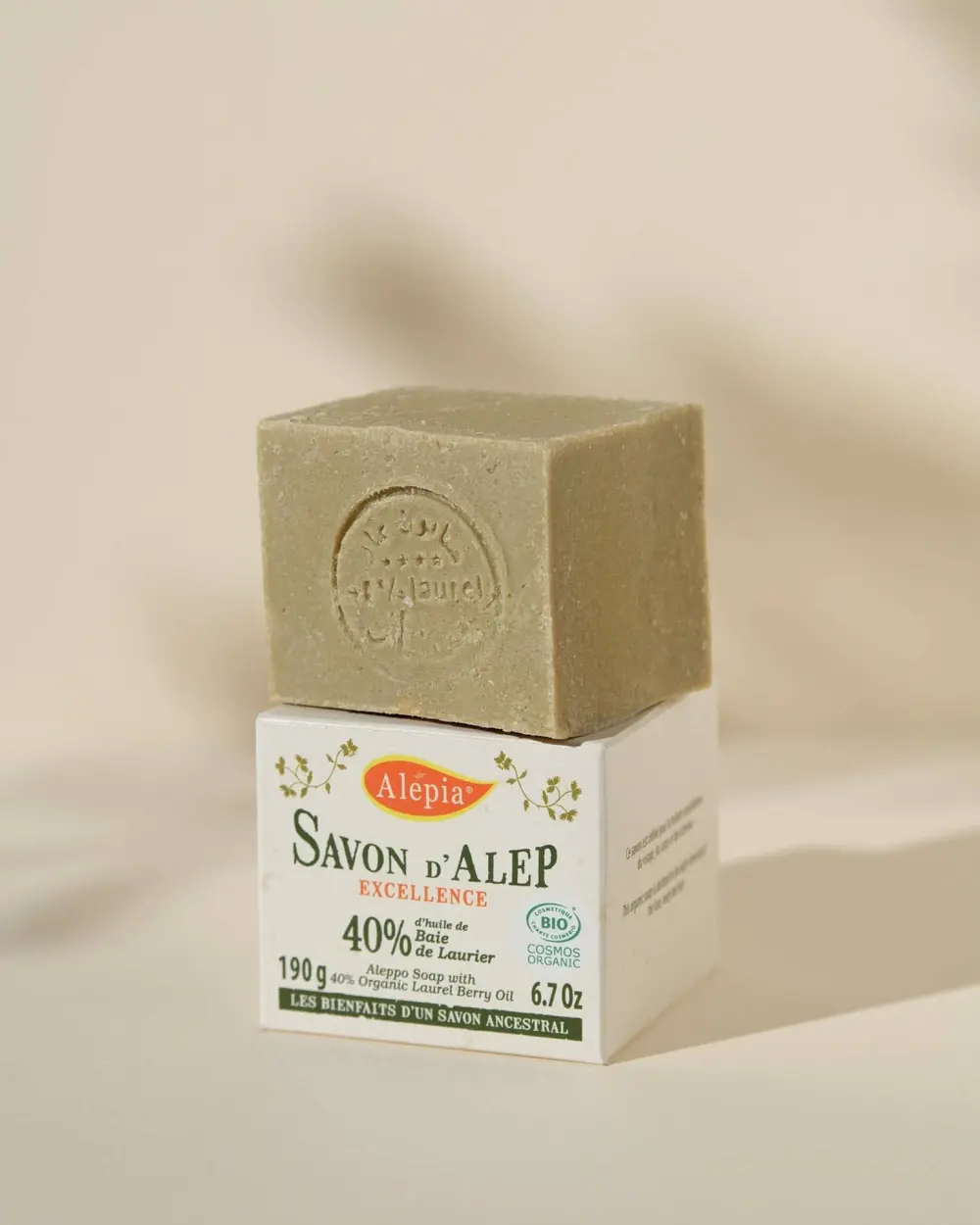 Jabón de Alepo Excellence 40% Laurel