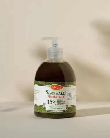 Sapone di Aleppo liquido 15% Alloro - NAT