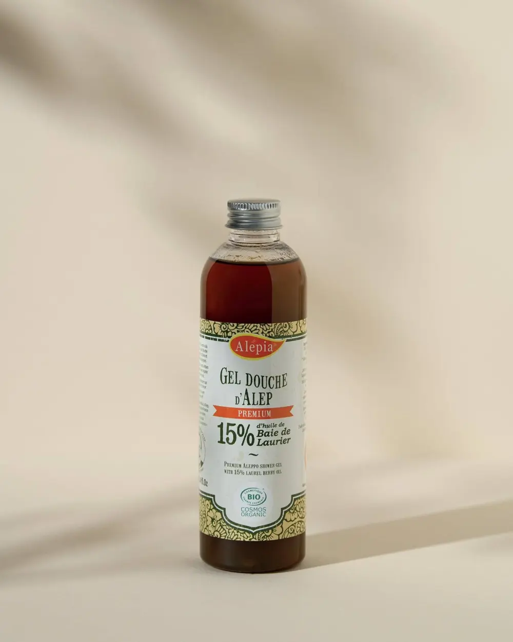 Aleppo-douchegel Premium 15% laurier