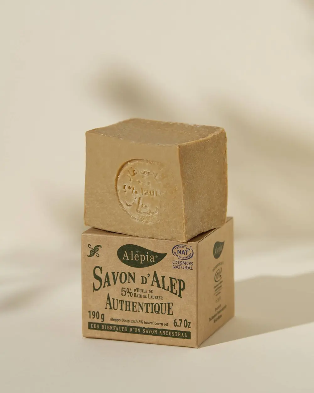 Authentieke Aleppo-zeep 5% laurier (FR)