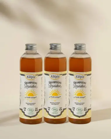 3x Bio-Repair-Shampoo mit Argan