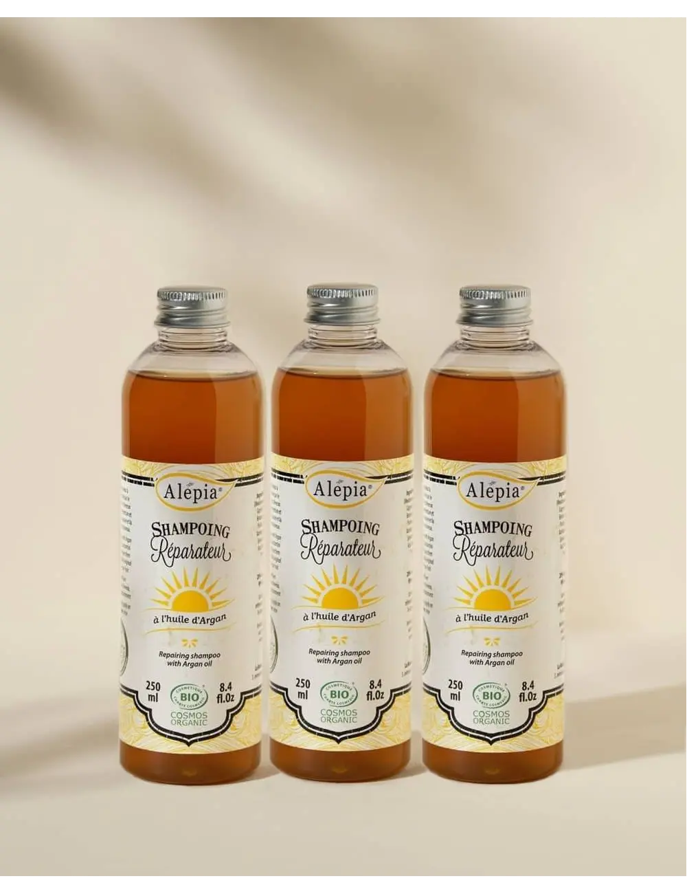 3x Bio-Repair-Shampoo mit Argan