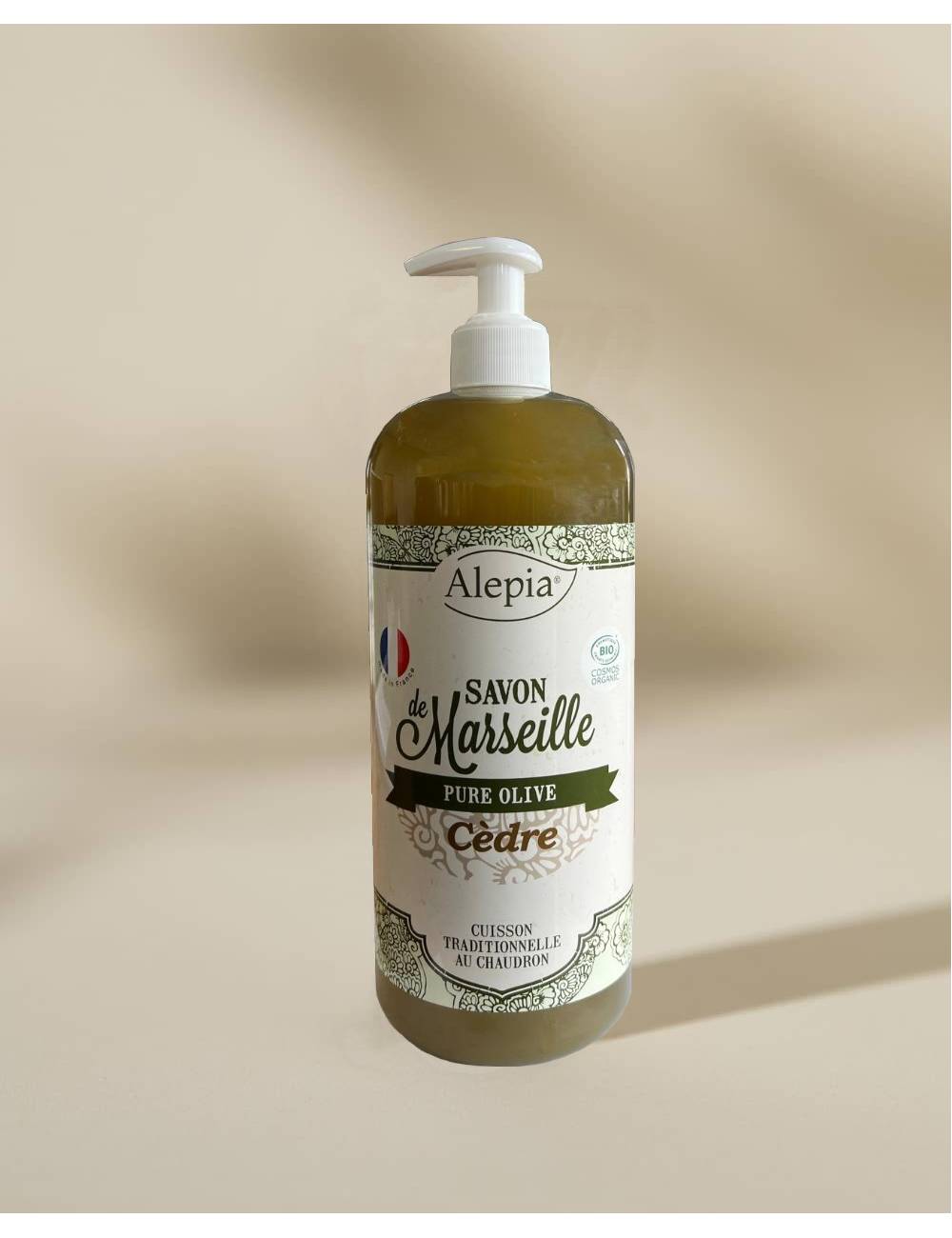 Savon de Marseille liquide Bio Pure Olive au Cèdre - 1 L