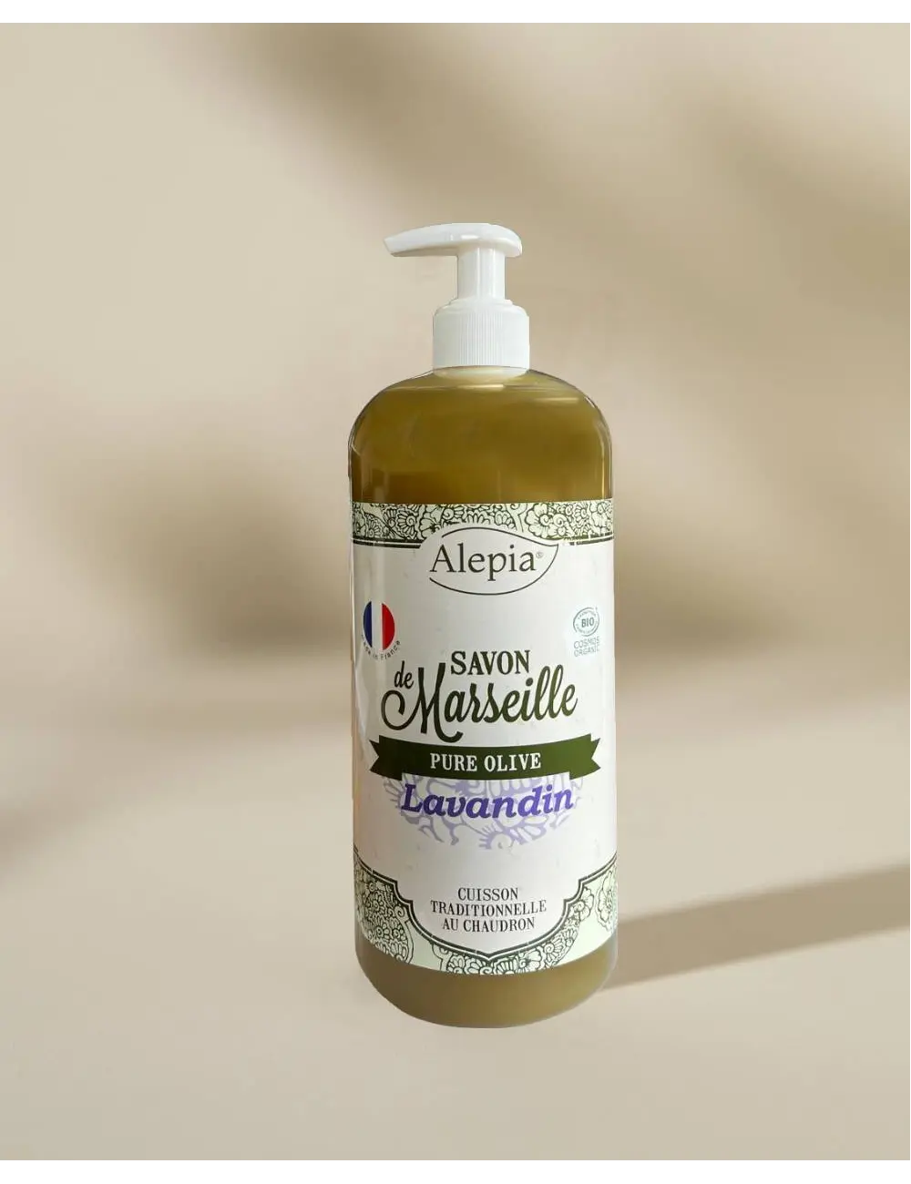 Flüssige Bio-Marseiller Seife Pure Olive mit Lavandin - 1 L