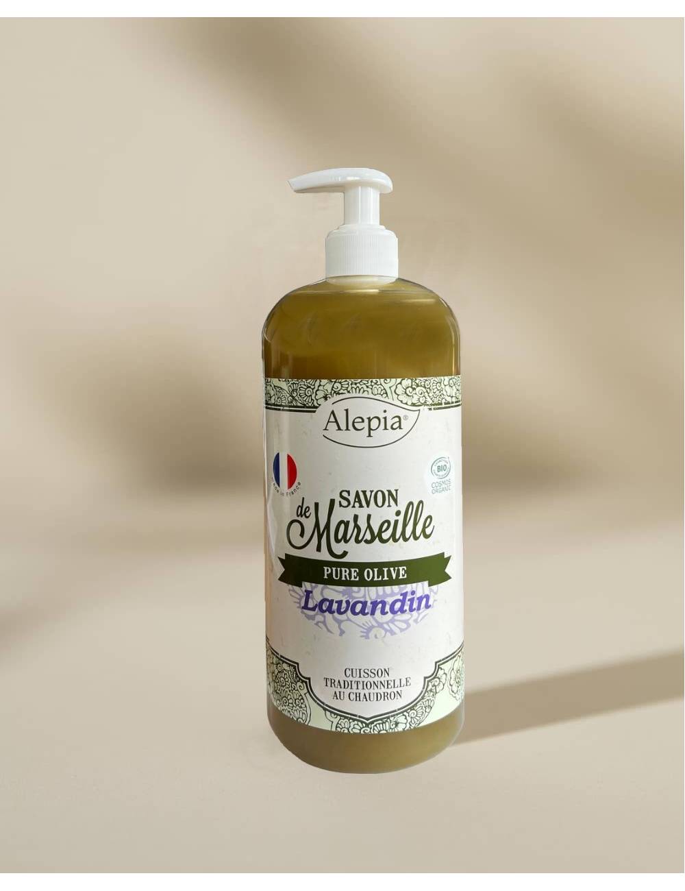 Savon de Marseille liquide Bio Pure Olive au Lavandin - 1 L