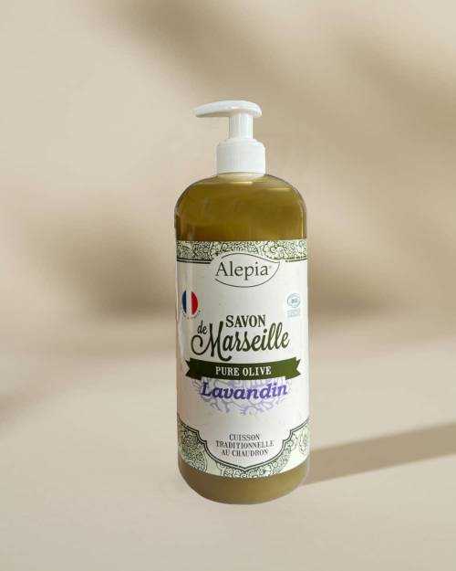 Savon de Marseille liquide Bio Pure Olive au Lavandin - 1 L