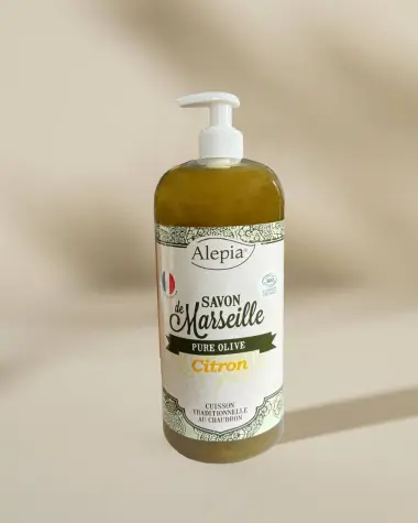 Flüssige Bio-Marseiller Seife Pure Olive mit Zitrone - 1 L