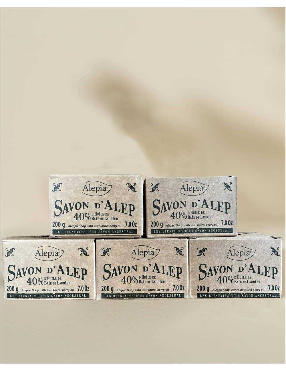 5x Savon d'Alep Authentique 40% - Surgras