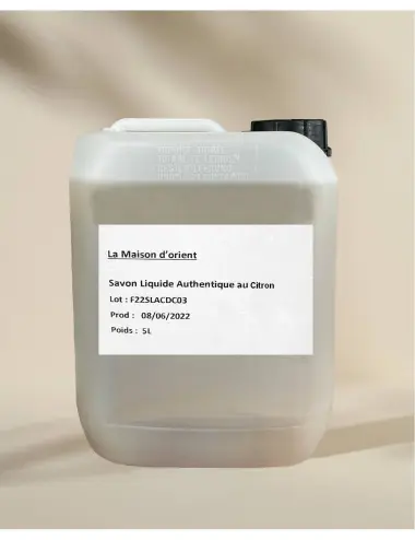 Jabón de Alepo líquido al limón - Bidón 5L