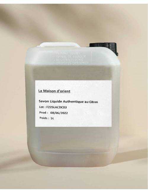 Savon d'Alep liquide au Citron - Bidon 5L