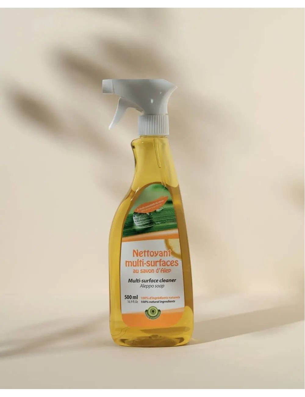 Spray detergente multisuperfici al sapone di Aleppo