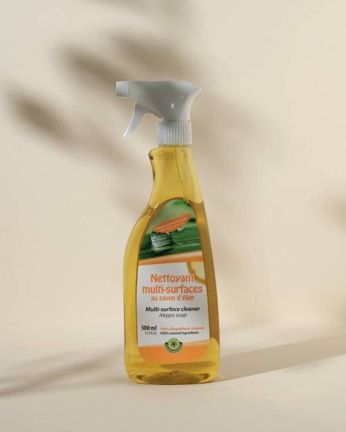 Spray nettoyant multi-surfaces au savon d'Alep