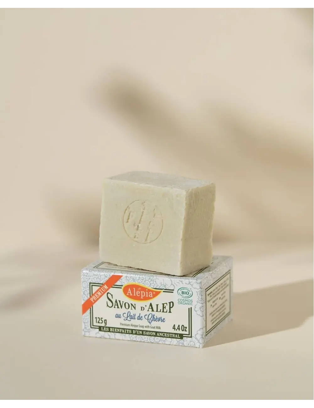 Jabón de Alepo Premium Bio con leche fresca de Cabra