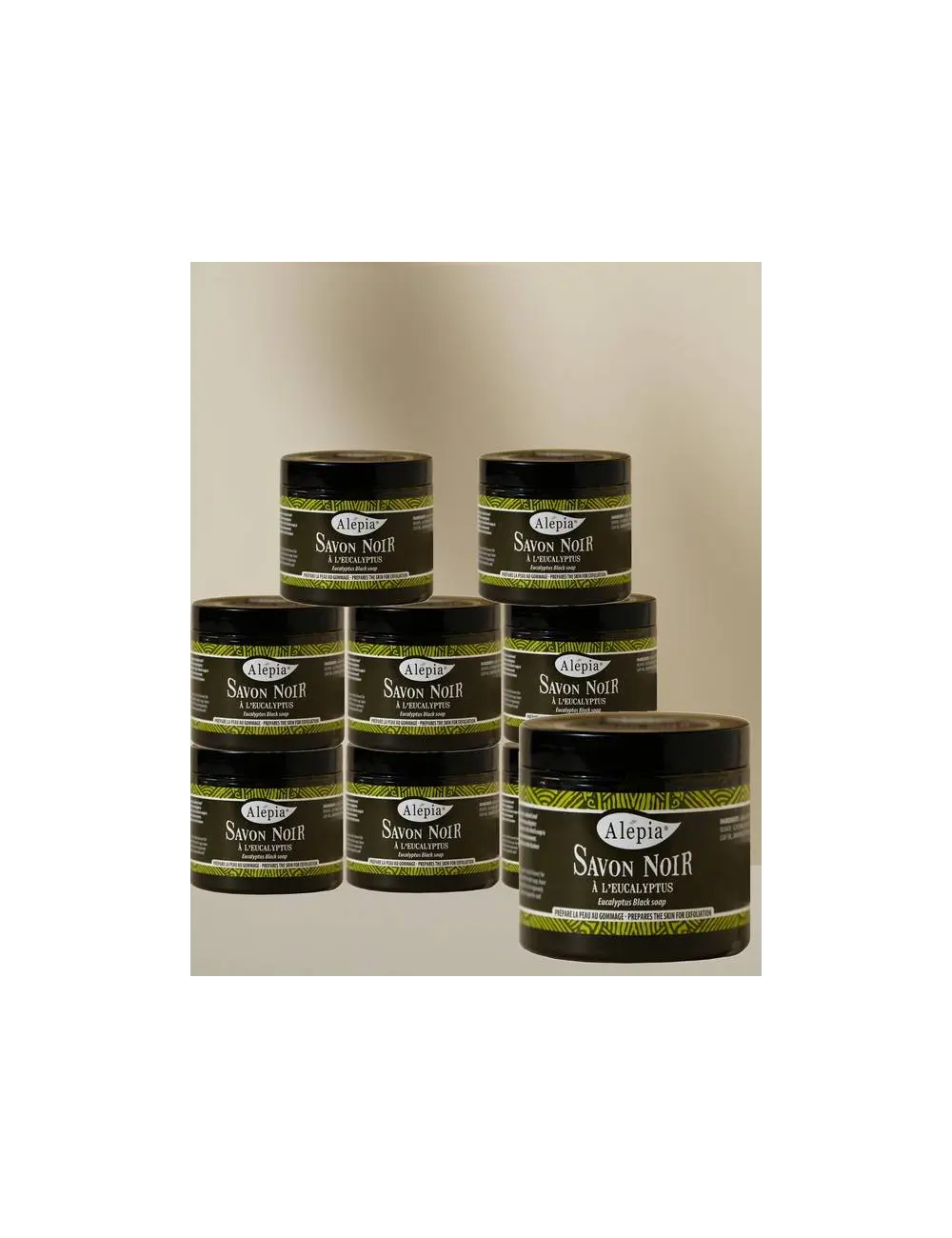 9x Savon noir à l'Eucalyptus