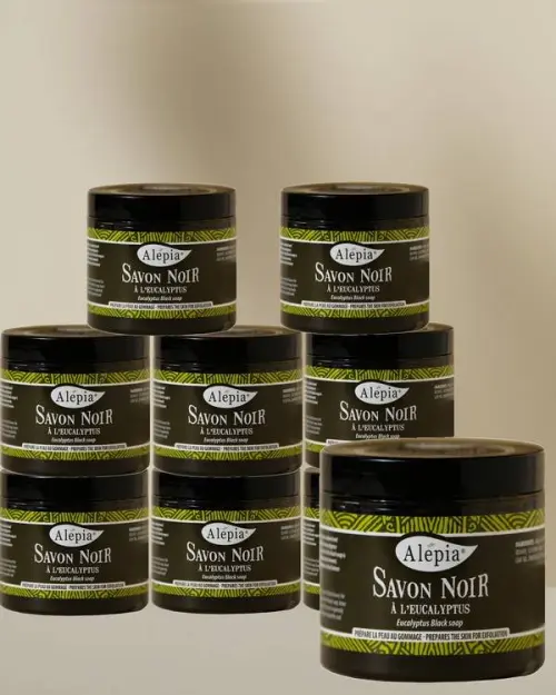 9x Savon noir à l'Eucalyptus