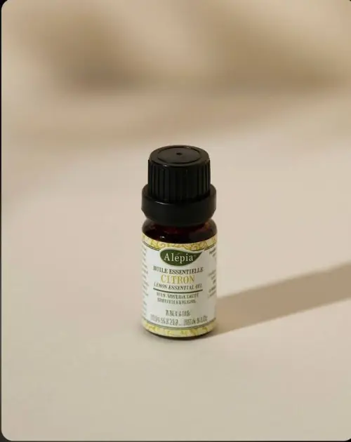 Olio essenziale di Limone Alepia 10 ml in flacone in vetro ambrato con tappo nero