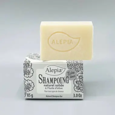 Natuurlijke vaste shampoo met olijfolie