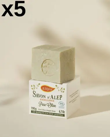 5x Sapone di Aleppo Excellence Puro Oliva