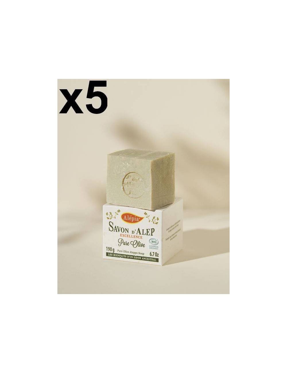 5x Savon d'Alep Excellence Pure Olive