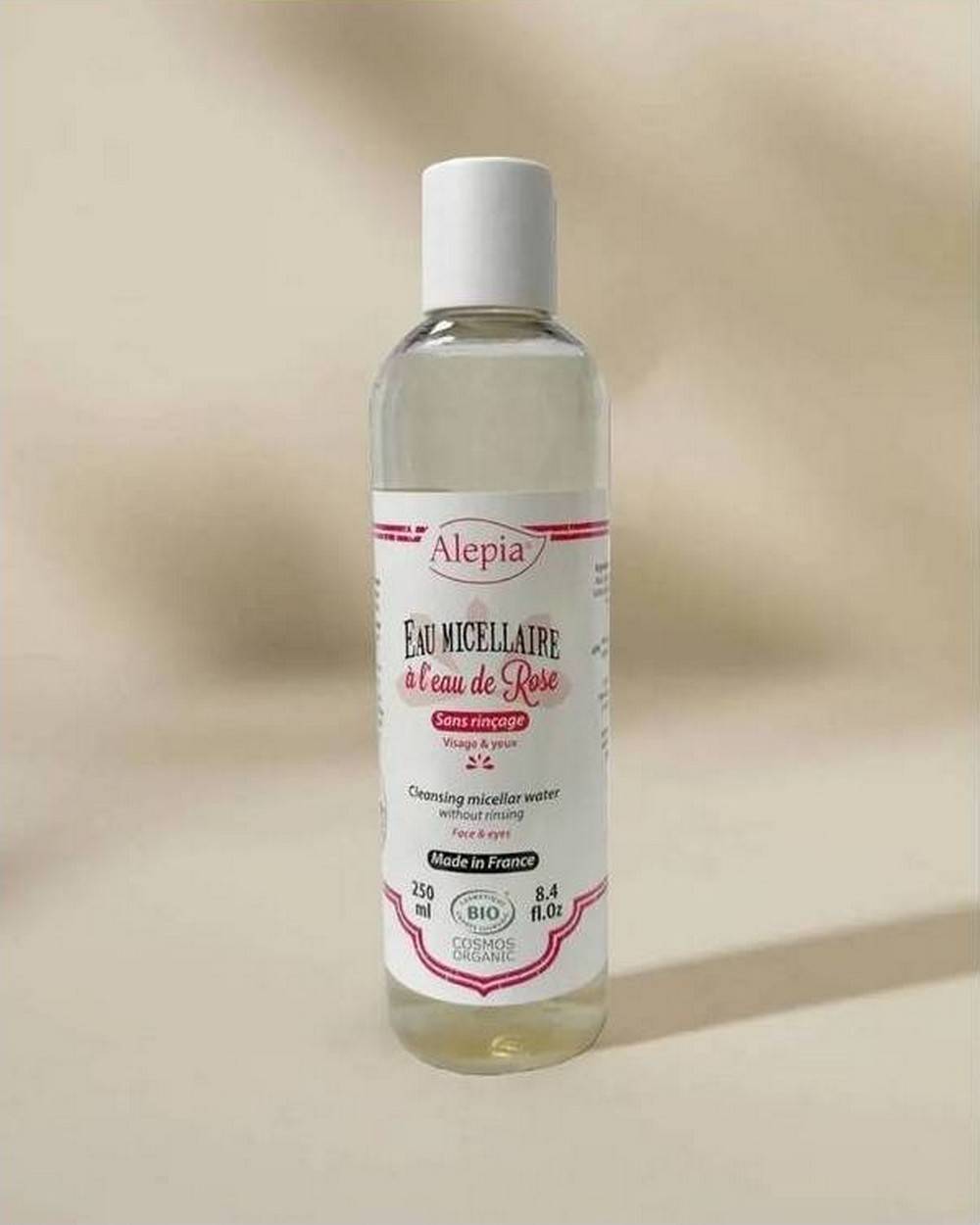 Eau micellaire Bio à la vraie eau de rose