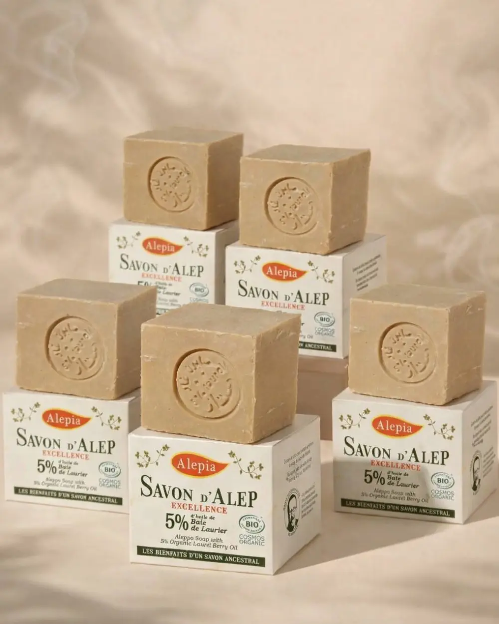 x5 Organic Aleppo Soap Excellence – 5% Laurel Oil