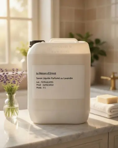 Bidon de 5L : Savon de Marseille liquide Bio au Lavandin