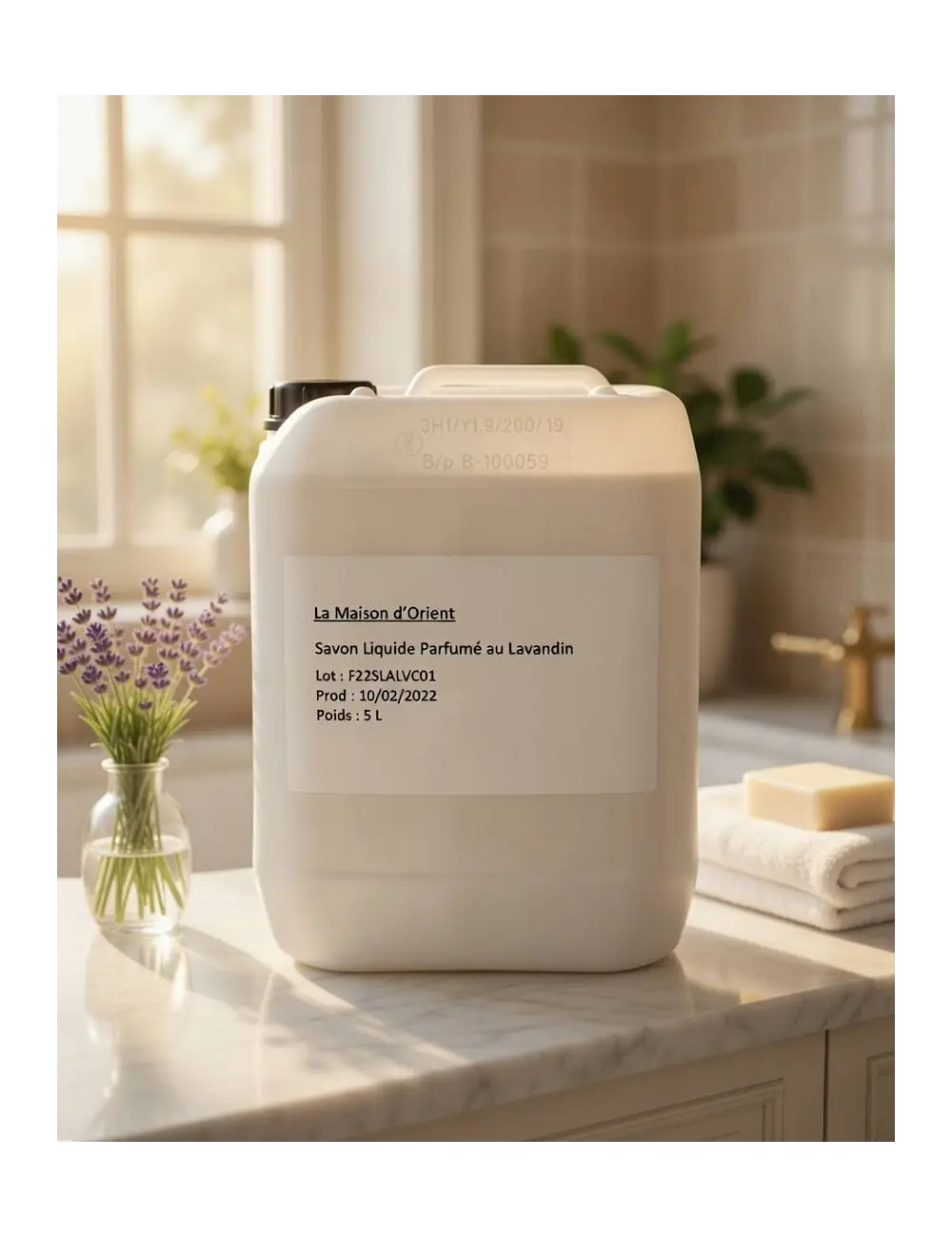 Savon de Marseille liquide Bio 5L au Lavandin