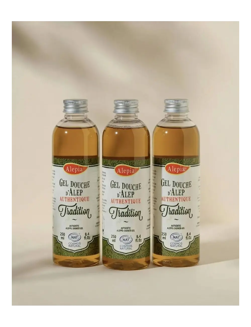 3x Gel doccia di Aleppo Authentique Tradition 1% Alloro
