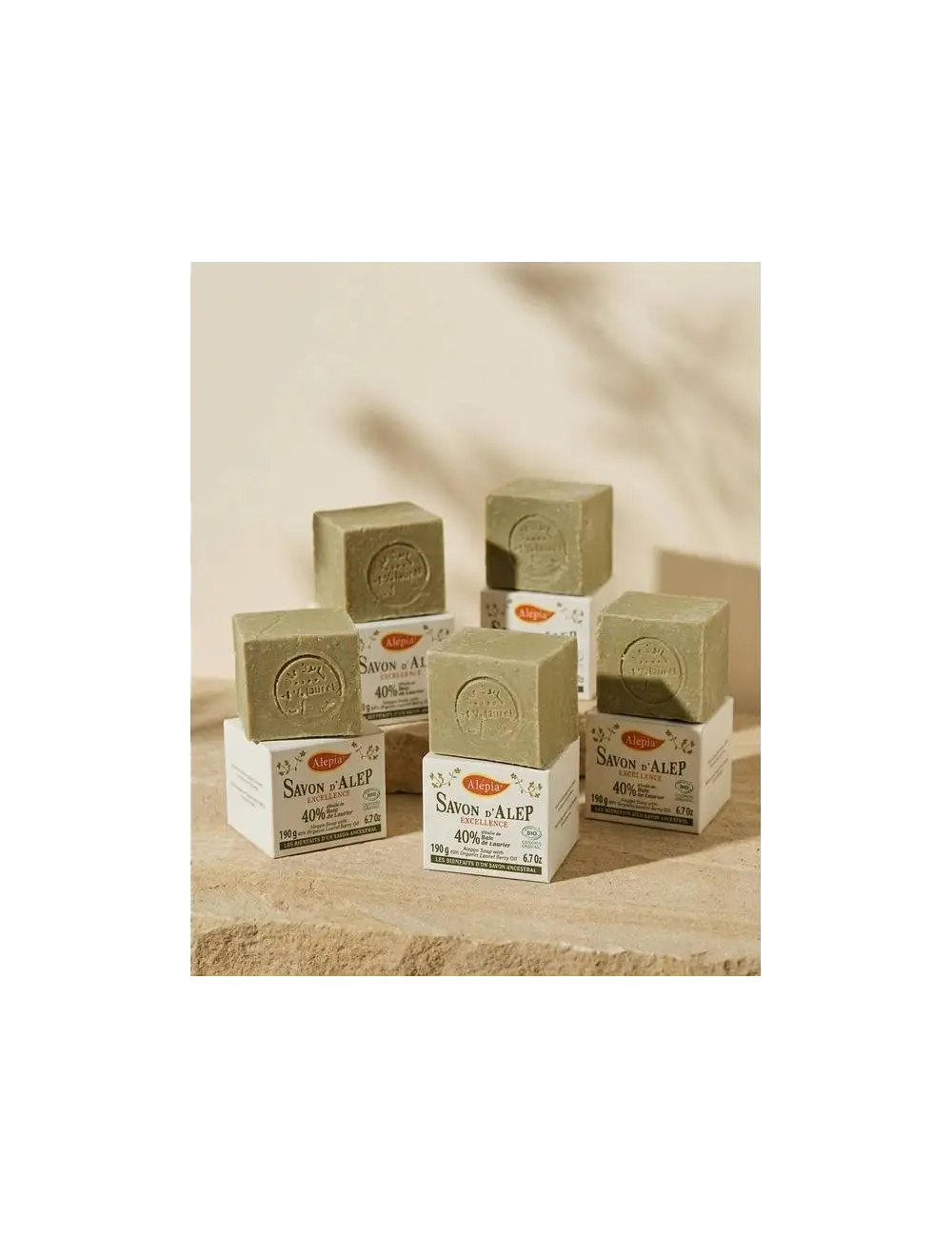 5x Jabón de Alepo Excellence 40% Laurel