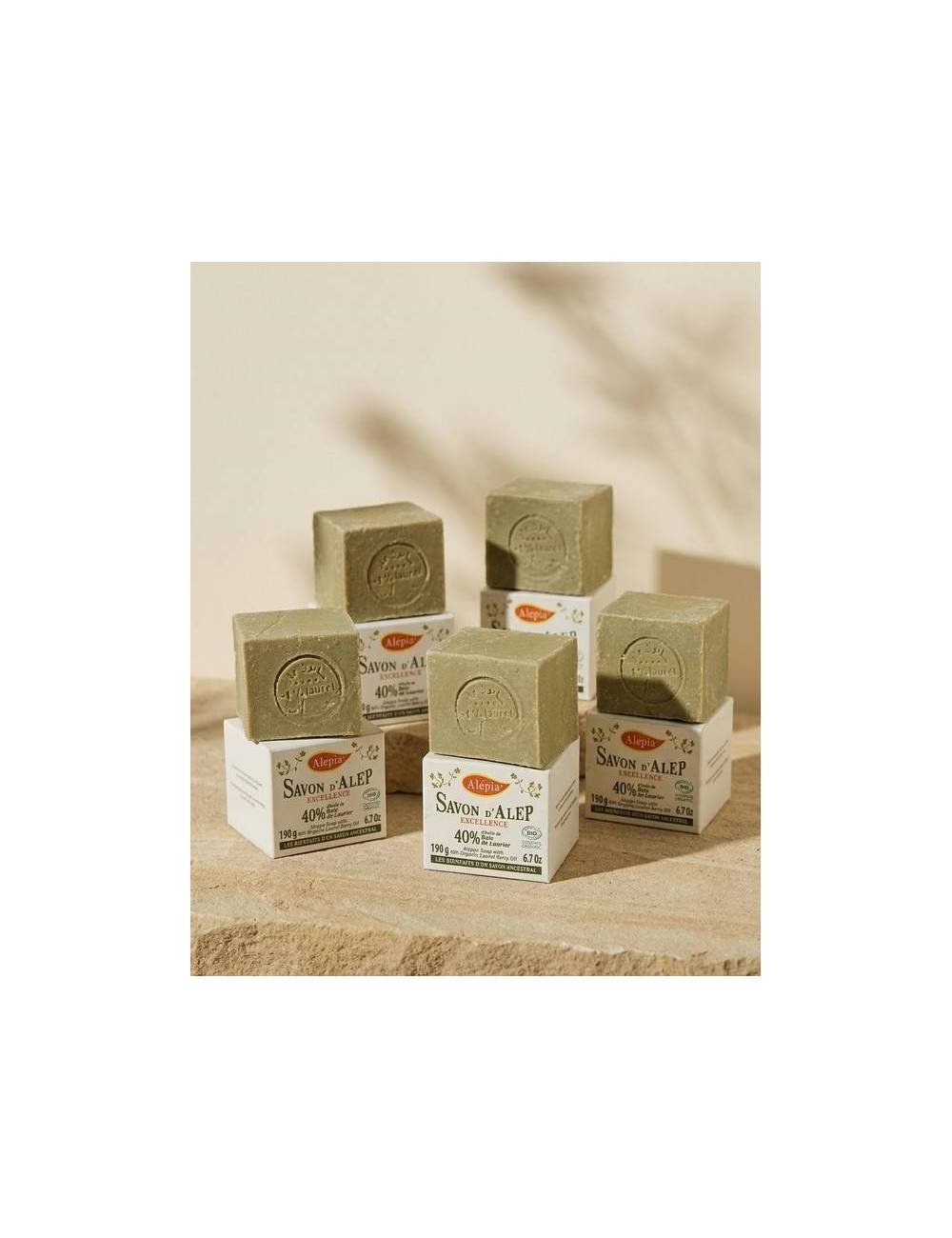 5x Savon d'Alep Excellence 40% Laurier