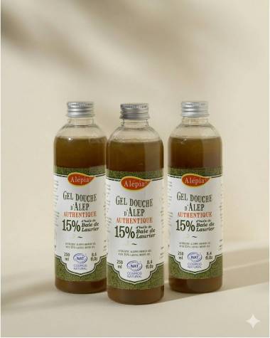 x3 Shower gel 15% laurel Nat