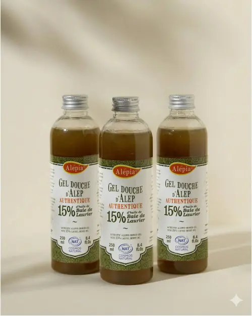 Aleppo Shower Gel 15% Laurel Oil – Natural, Hydrating & Sensitive Skin