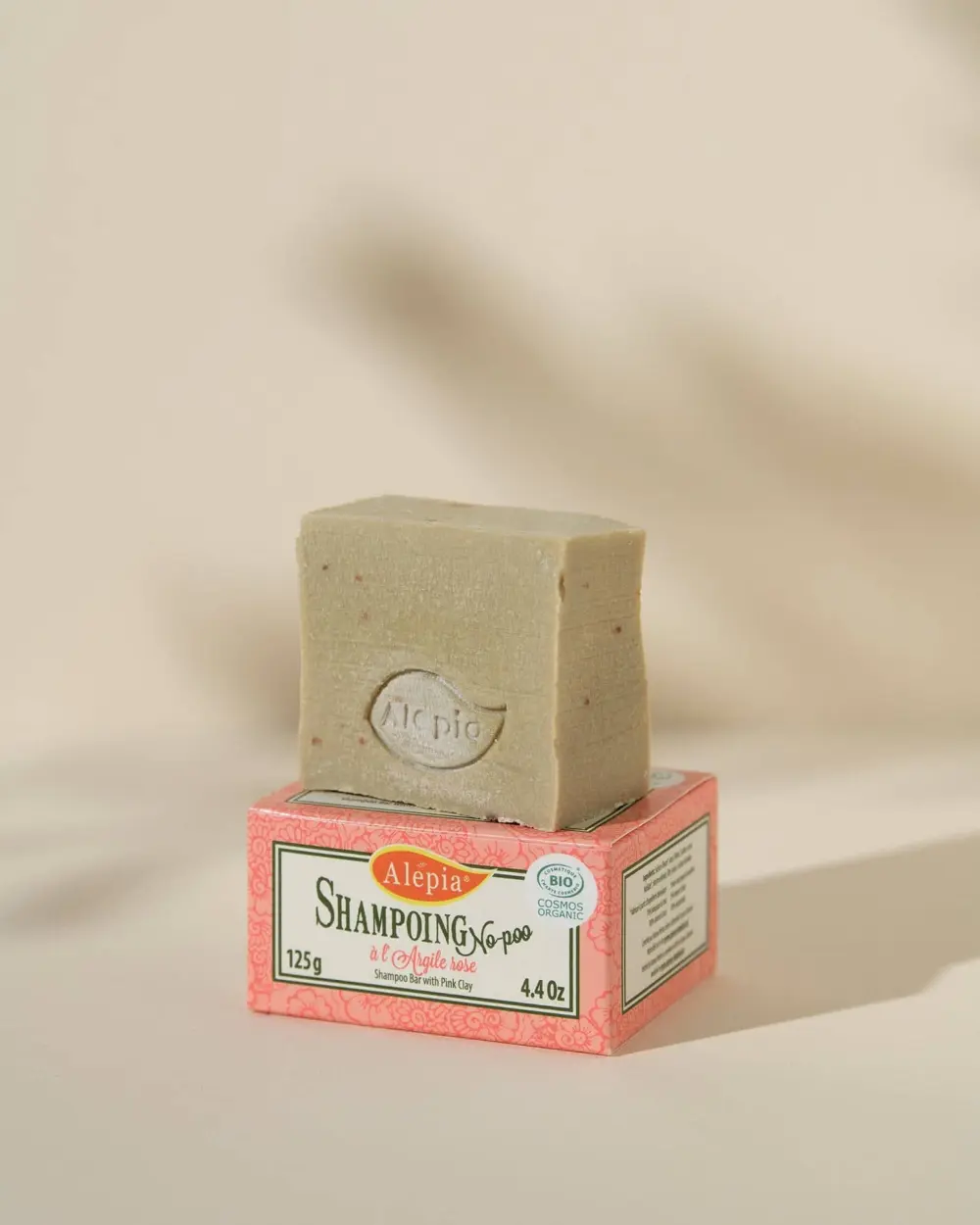 Bio-No-Poo-Riegel (Shampoo- und Duschgel-Alternative) mit rosa Tonerde