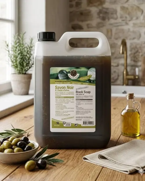 Savon Noir Liquide 5L – Nettoyant Ménager Naturel Alepia