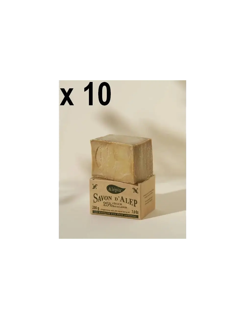 10x Savon d'Alep Authentique 25% Laurier