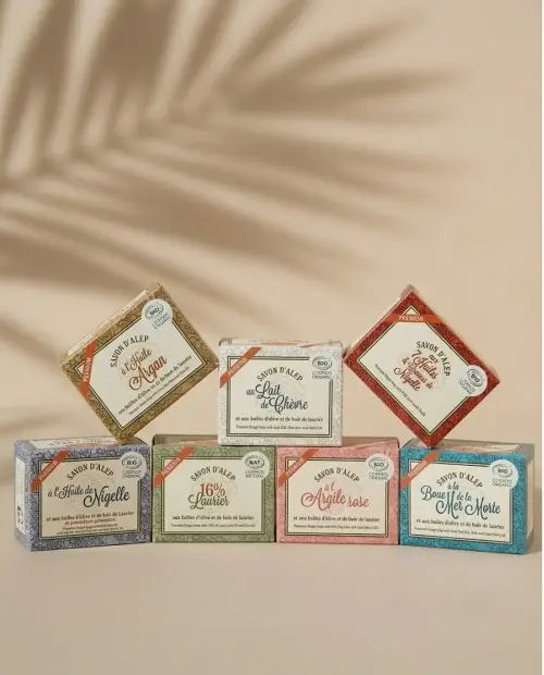 8 Premium Organic Aleppo Soaps Assortment | Alepia