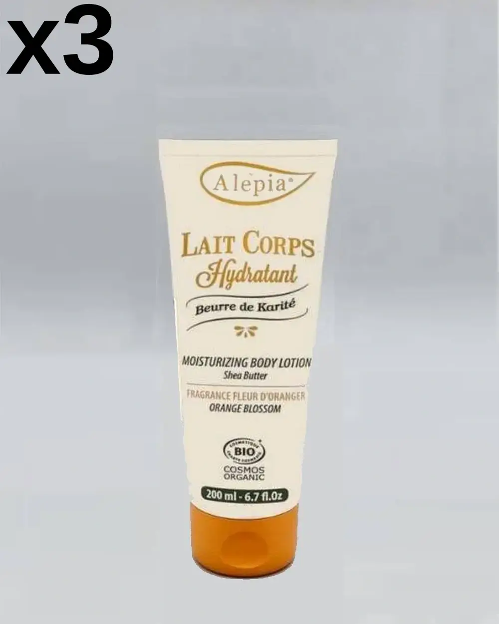 3x Latte corpo Bio Karité & Fiore d'Arancio - 200 mL