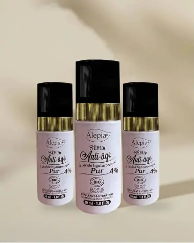 3x Sérum Bio anti-âge 4% d'Acide Hyaluronique Pur - 30 ml