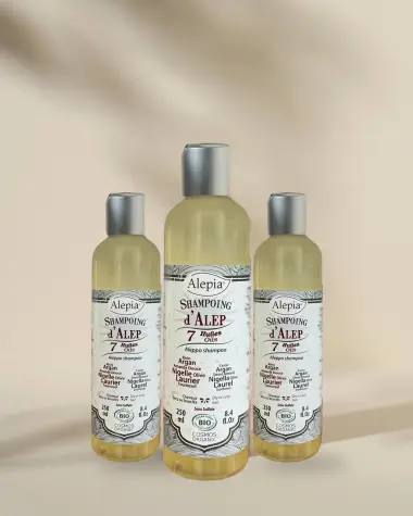 3x Organic Aleppo Shampoo with 7 Oils - 250 ml
