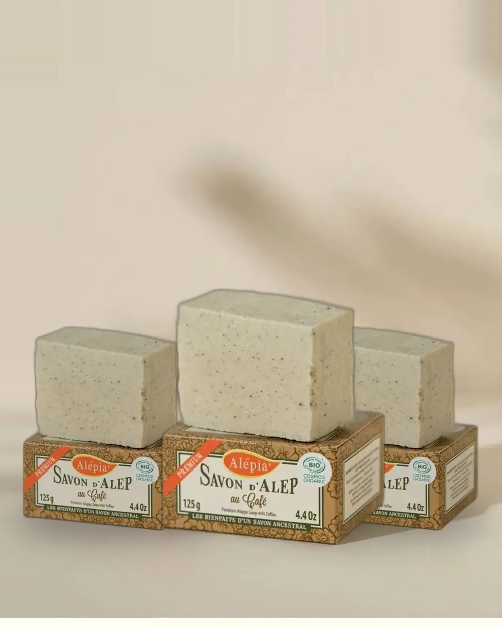 3x Savons d'Alep Premium au Café